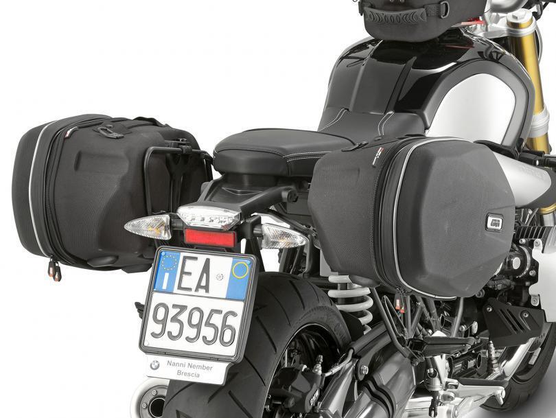 Givi TE5115 Saddlebag Holder for BMW R NineT 15-18 w/Easylock Side Bags & Soft Side Bags