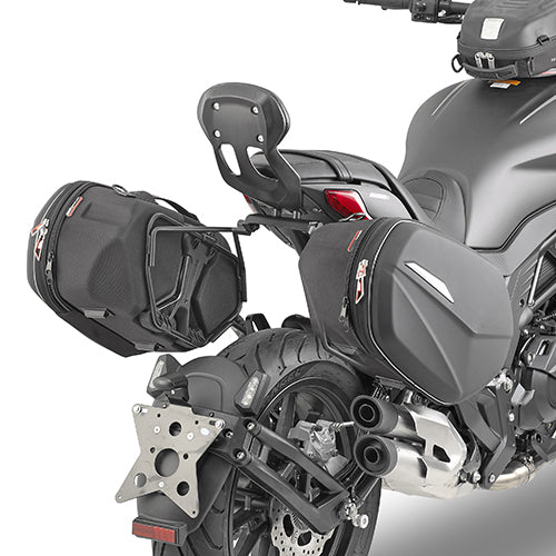 Givi TE8706 Saddlebag Holder for Benelli 502 C 19-23 w/Easylock Side Bags & Soft Side Bags