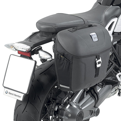 Givi TMT5115 Saddlebag Holder for BMW R 1200 Nine T 14-23/R 1200 Nine T Scrambler 16-23 w/MT501 Metro-T Right Side Bags