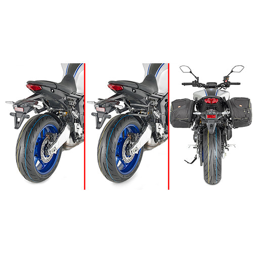 Givi TR2156 Remove-X Rapid Release Saddlebag Holder for Yamaha MT-09/MT-09 SP 21-23 w/Soft Side Bags