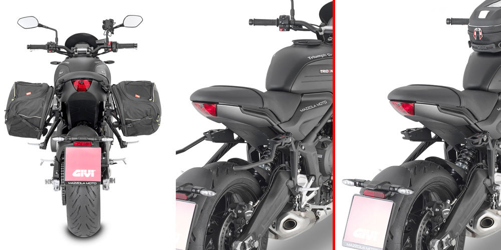 Givi TR6419 Remove-X Rapid Release Saddlebag Holder for Triumph Trident 660 21-23 w/Soft Side Bags