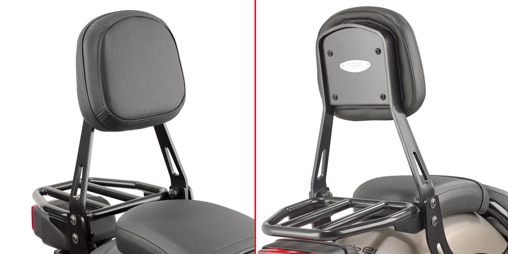 Givi TS1160B Backrest w/Detachable Small Luggage Carrier for Honda CMX 500 Rebel 17-23