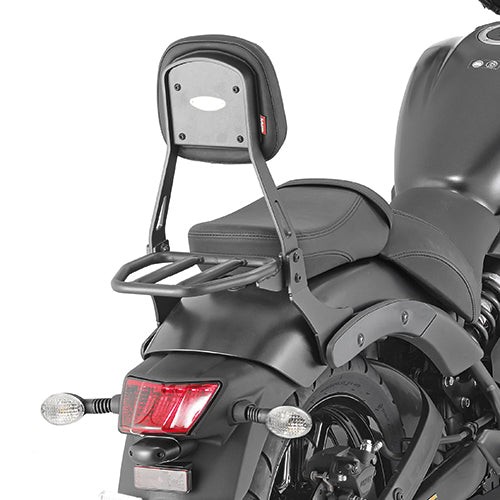 Givi TS4115B Backrest w/Detachable Small Luggage Carrier for Kawasaki Vulcan S 650 15-23