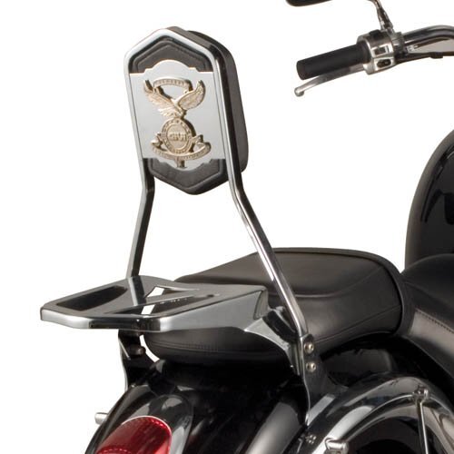 Givi TS818 Backrest w/Detachable Small Luggage Carrier for Yamaha XVS 650A Drag Star Classic 98-02