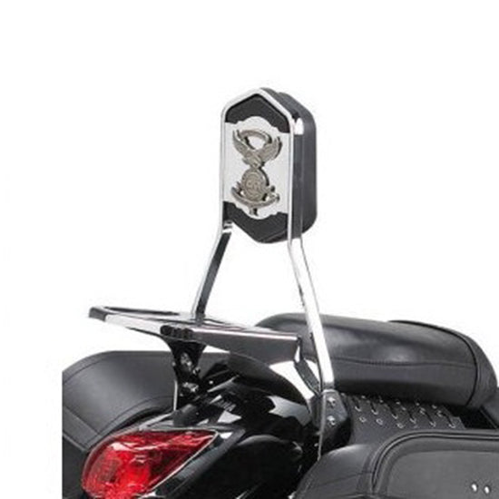 Givi TS824 Backrest w/Detachable Small Luggage Carrier for Yamaha XVS 1300A Midnight Star 07-16