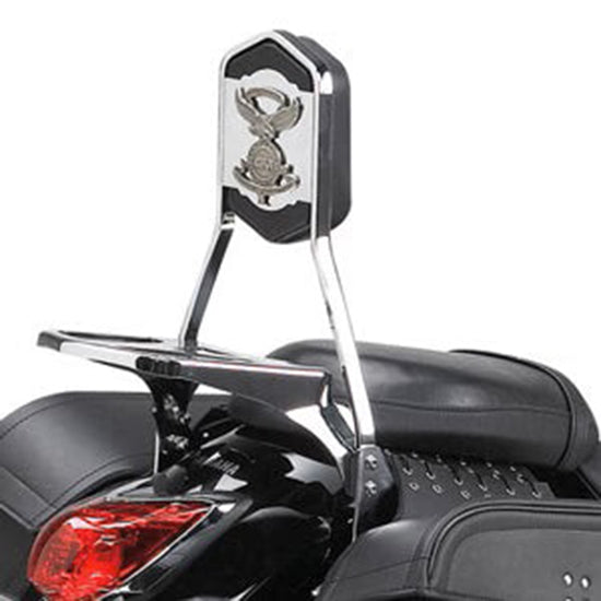 Givi TS836 Backrest w/Detachable Small Luggage Carrier for Kawasaki Vulcan VN 900 Classic/Custom 06-12