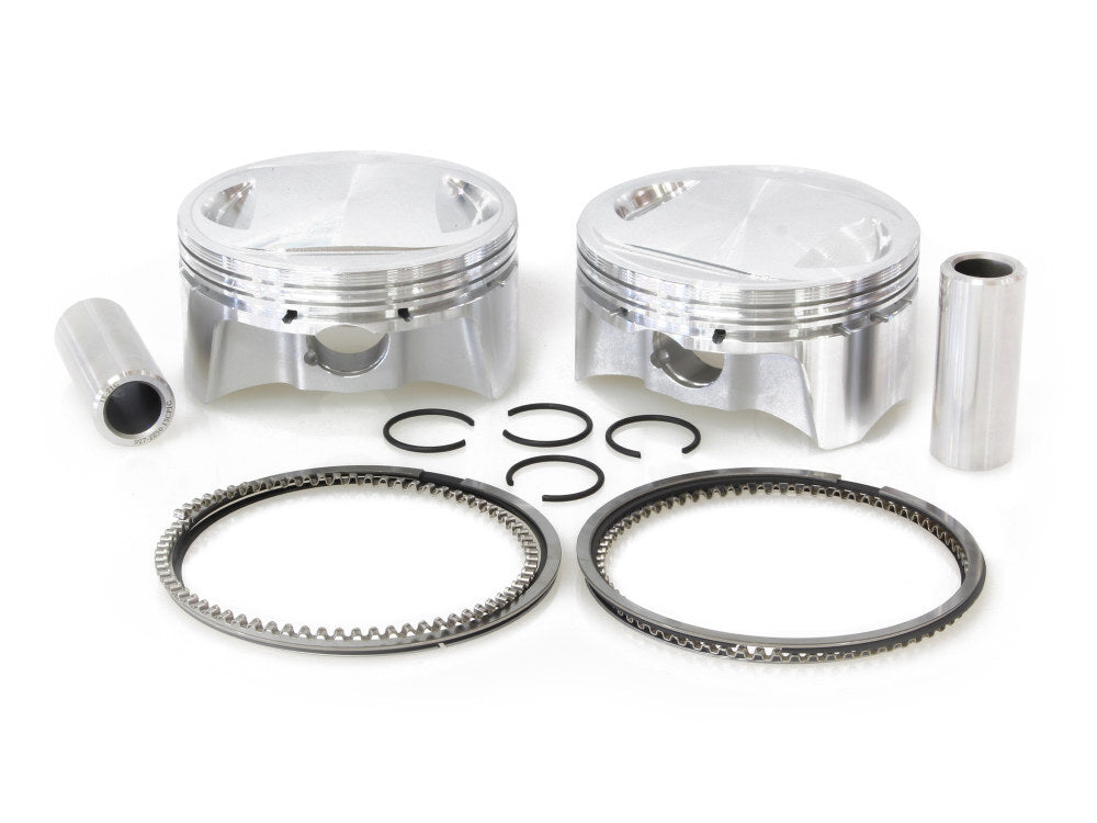 CP Carrillo CAR-BHM107-6 Standard Pistons w/11.0:1 Compression Ratio for Twin Cam 07-17 96ci or 103ci to 107ci Big Bore Conversion