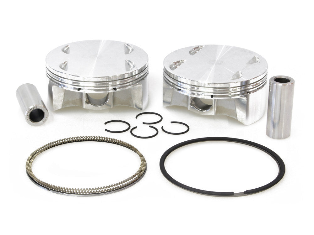 CP Carrillo CAR-BHM8120-2 Standard Pistons w/11.0:1 Compression Ratio for Milwaukee-Eight Touring 17-Up/Softail 18-Up w/Big Bore 107ci to 120ci Engine