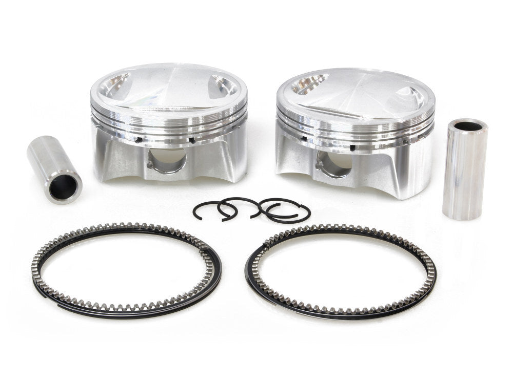 CP Carrillo CAR-BHM98-10 Standard Pistons w/10.75:1 Compression Ratio for Big Twin 99-06 w/88ci to 98ci Big Bore Twin Cam Engine