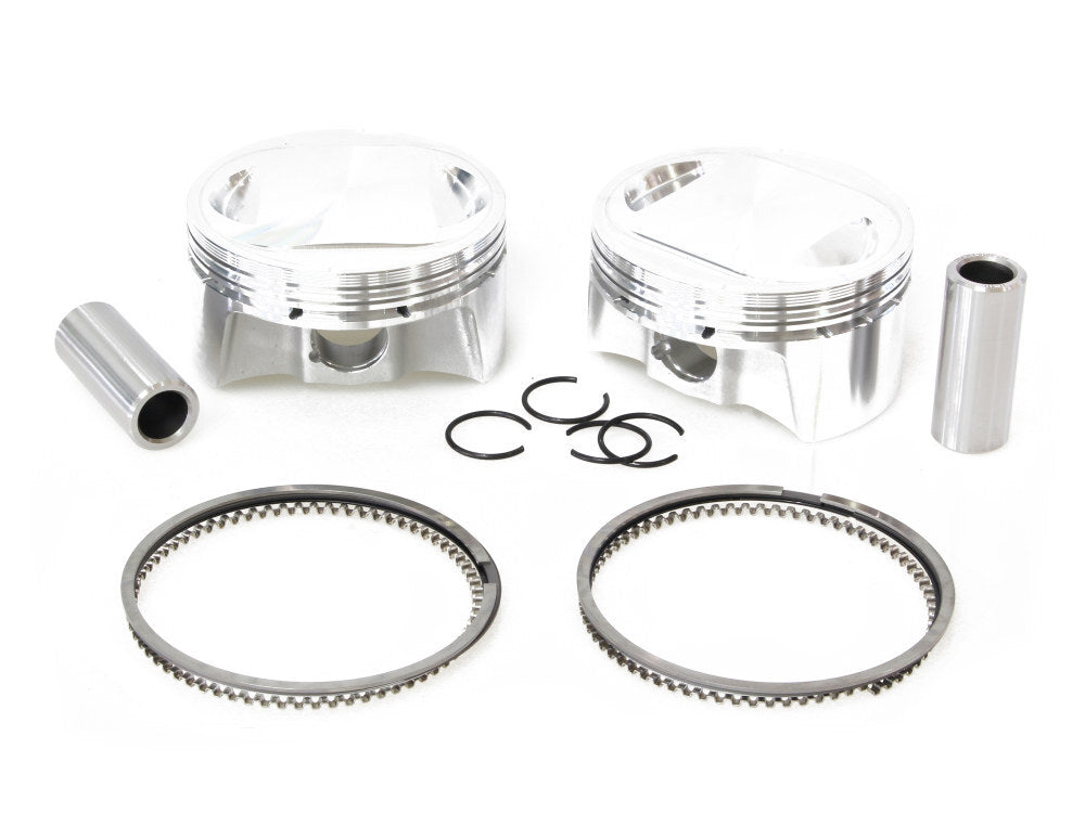 CP Carrillo CAR-BHM98-6 Standard Pistons w/10.25:1 Compression Ratio for Big Twin 99-06 w/88ci to 98ci Big Bore Twin Cam Engine