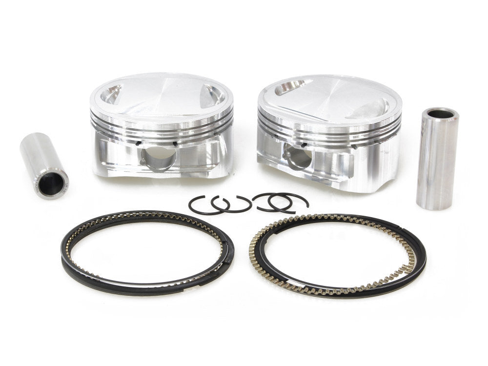 CP Carrillo CAR-M5082 +.010" Pistons w/10.75:1 Compression Ratio for Big Twin 07-17 w/103ci & Big Bore 96ci to 103ci Twin Cam Engine