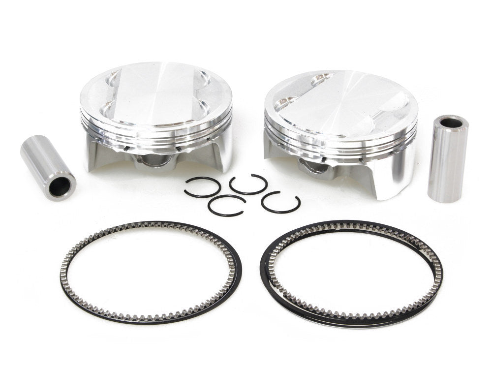 CP Carrillo CAR-M5102 Standard Pistons w/12.0:1 Compression Ratio for Milwaukee-Eight Touring 17-Up/Softail 18-Up w/Big Bore 107ci to 124ci Engine