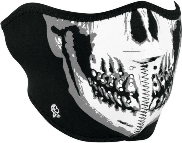 ZanHeadgear Half Face Skull Face Neoprene Mask