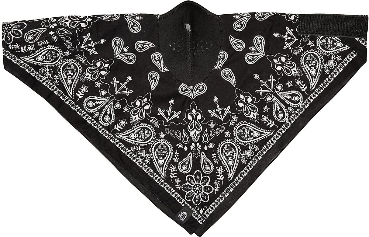 ZanHeadgear Black Paisley Neodanna