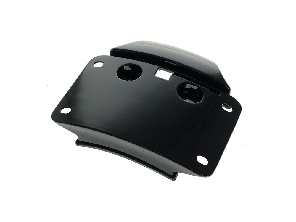 Custom Dynamics CD-CDCVOMOUNTB Curved Radius Number Plate Backing Plate Black for CVO Touring 23-Up/Street Glide/Road Glide 24-Up