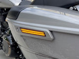 Custom Dynamics CD-CDLATCH23S Saddlebag LED Latch Lights Amber/Red for CVO Touring 23-Up/Street Glide/Road Glide 24-Up