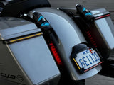 Custom Dynamics CD-CDLPDC2026S Sequential Low Profile Bagz Saddlebag Lights w/Red Run/Brake Amber Turn & Smoke Lens for Harley-Davidson Touring 26-Up