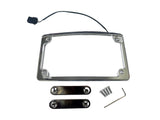 Custom Dynamics CD-LPFRAD23CVOC Curved Number Plate Frame w/Number Plate Light Only Chrome for CVO Touring 23-Up/Street Glide/Road Glide 24-Up