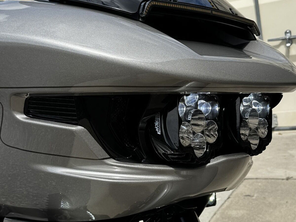 Custom Dynamics CD-SD223RGWW Shark Demon 2 LED White/White Lighting Kit for Harley-Davidson CVO Road Glide 23-Up/Road Glide/CVO Road Glide ST 24-Up