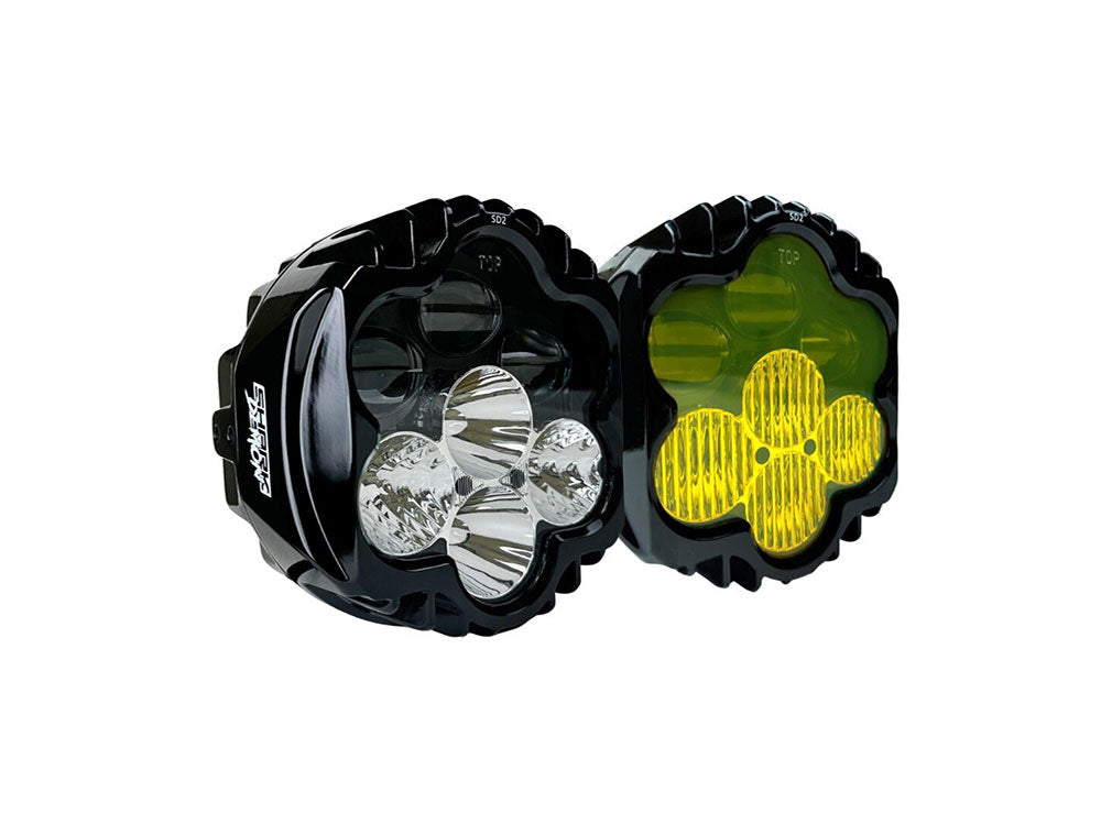 Custom Dynamics CD-SD2RGYW Shark Demon 2 Performance LED Headlight Kit White/Yellow for Road Glide 15-23