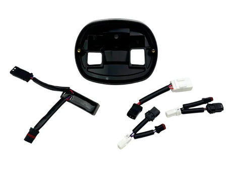Custom Dynamics CD-TLBASE25STB Taillight Base Plate Turn Signal Delete Tail Tidy Black for Harley-Davidson Heritage/Low Rider S/Low Rider ST 25-26