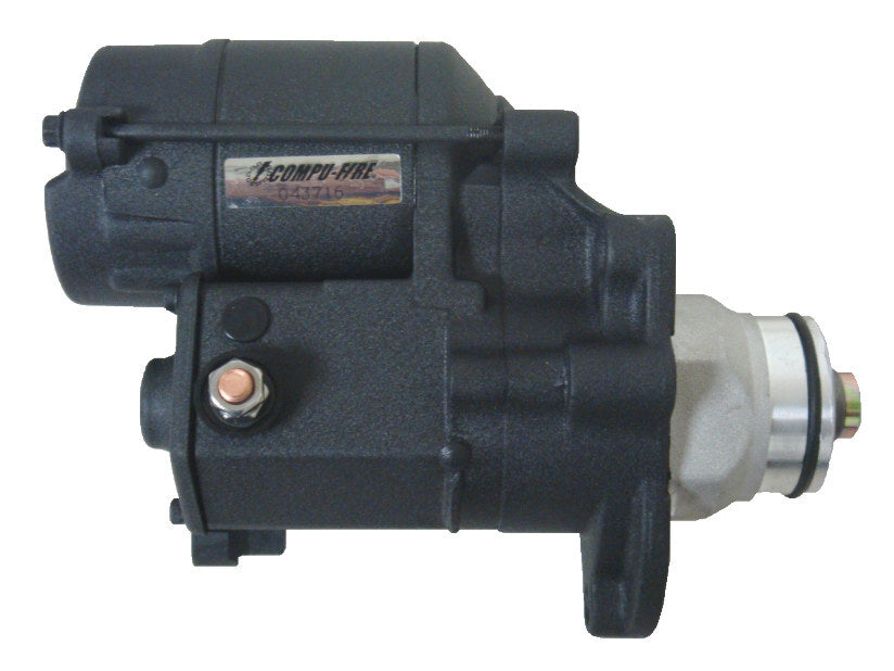 Compu-Fire CF-53810 1.6kw Starter Motor Black for Softail 07-17/Dyna 06-17/Touring 07-16