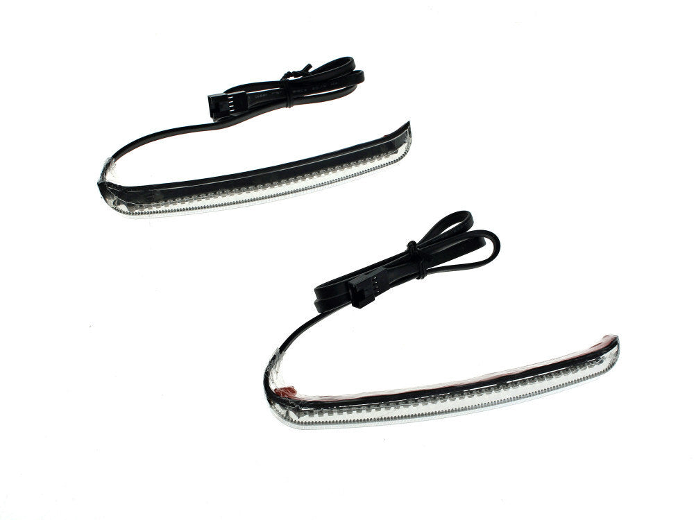 Ciro3D CIR-40068 Bag Blades LED Saddlebag Lights w/Red Run/Brake/Amber Turn & Smoke Lens for Touring 14-Up