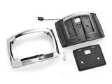 Ciro3D CIR-40500 Curved Number Plate Frame w/Number Plate Light Only Chrome for CVO Touring 23-Up/Street Glide/Road Glide 24-Up