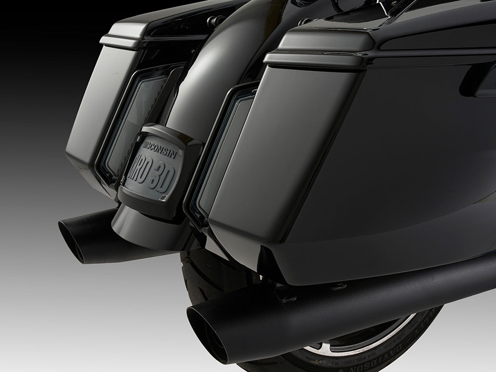 Ciro3D CIR-42051 LED Fascia Filler Panel Lights w/Red Run & Brake w/Amber Turn & Black Housing for Harley-Davidson CVO Touring 23-Up/Street Glide/Road Glide/Touring 24-Up Models