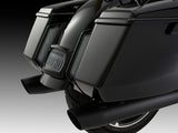 Ciro3D CIR-42051 LED Fascia Filler Panel Lights w/Red Run & Brake w/Amber Turn & Black Housing for Harley-Davidson CVO Touring 23-Up/Street Glide/Road Glide/Touring 24-Up Models