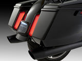 Ciro3D CIR-42051 LED Fascia Filler Panel Lights w/Red Run & Brake w/Amber Turn & Black Housing for Harley-Davidson CVO Touring 23-Up/Street Glide/Road Glide/Touring 24-Up Models