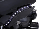 Ciro3D CIR-45102 Bat Blades w/Amber LED Turn Signals & White LED Running Lights for Touring 14-Up w/Batwing Fairing