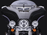 Ciro3D CIR-45102 Bat Blades w/Amber LED Turn Signals & White LED Running Lights for Touring 14-Up w/Batwing Fairing