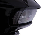 Ciro3D CIR-45251 Fang LED Headlight Bezel Vent Inserts w/Amber & White LEDs Black for Road Glide 15-23