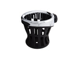 Ciro3D CIR-50420 Drink Holder w/Black Mirror Mount & Chrome Top Basket