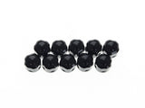 Ciro3D CIR-70028 Diamond Cut Bolt Covers Black for Socket Head Bolt w/1/4" Thread (10 Pack)