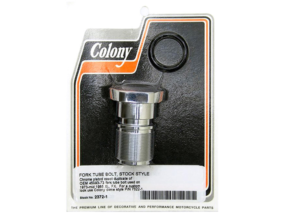 Colony Machine CM-2372-1 Fork Tube Bolt for Narrow Glide 73-85