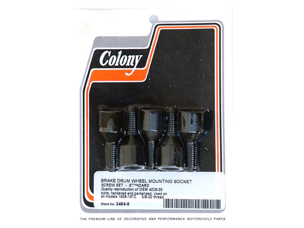 Colony Machine CM-2464-5 Drum Wheel Lugs for Big Twin 36-72