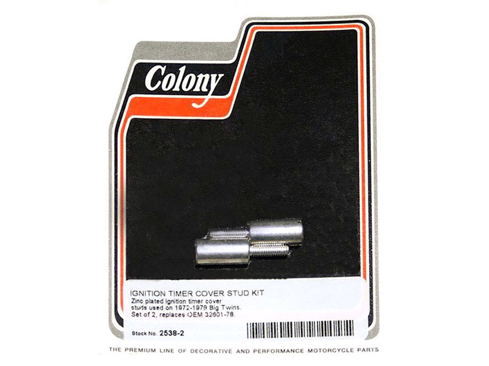 Colony Machine CM-2538-2 Ignition Timer Studs for Big Twin 72-79