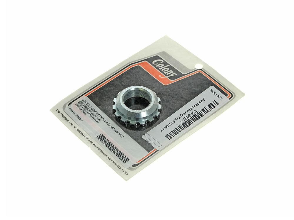Colony Machine CM-3053-1 Upper Fork Bearing Adjustment Nut for Dyna 06-17