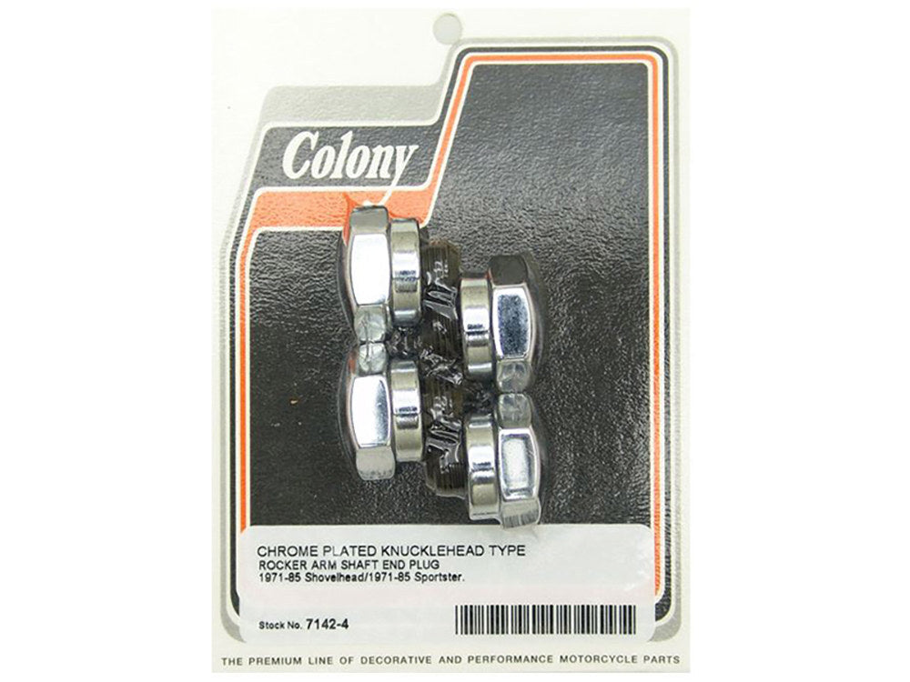 Colony Machine CM-7142-4 Knucklehead Style Rocker Arm Shaft Plug for Big Twin/Sportster 71-85