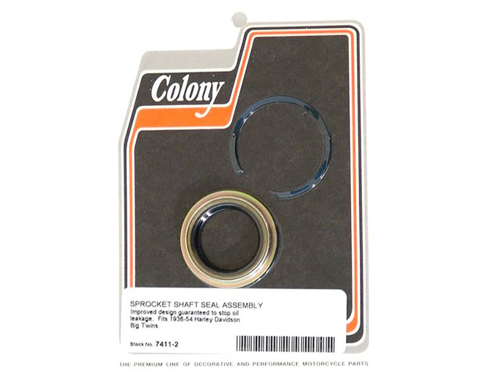 Colony Machine CM-7411-2 Sprocket Shaft Seal w/Snap Ring for Big Twin 36-54