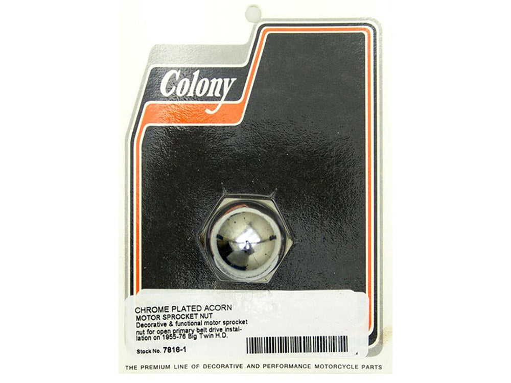 Colony Machine CM-7816-1 Acorn Engine Sprocket Nut for Big Twin 55-05