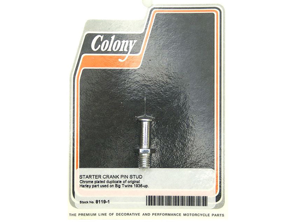 Colony Machine CM-8119-1 Kick Start Spring Stud Chrome for Big Twin 36-84