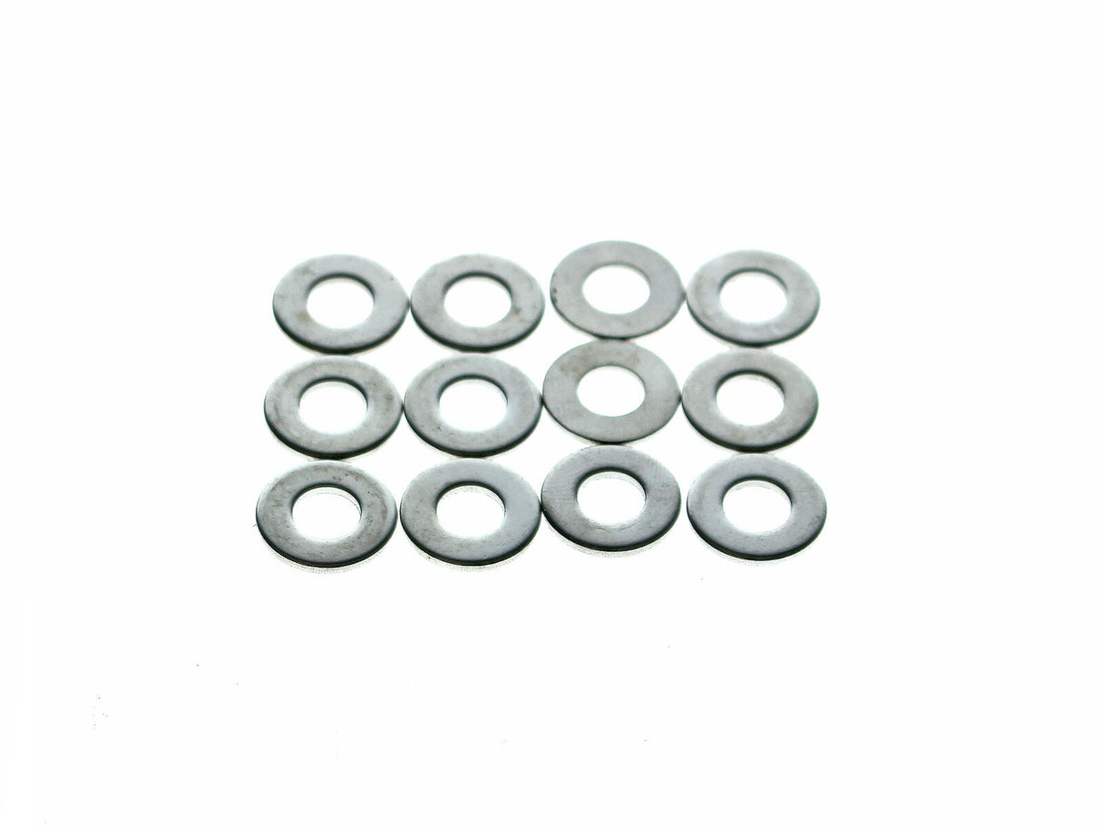 Colony Machine CM-8166-12 1/4" Flat Washers Chrome (12 Pack)