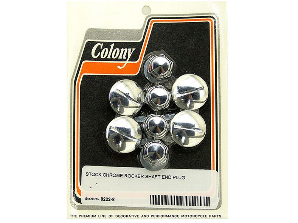 Colony Machine CM-8222-8 Rocker Shaft Plug Set for Big Twin 66-70/Sportster 57-70