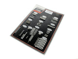 Colony Machine CM-8303-CAD Complete Stock Hardware Kit CAD Plated for Big Twin 58-65 w/Panhead Engine