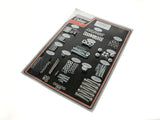 Colony Machine CM-8313-CAD Complete Stock Hardware Kit CAD Plated for Big Twin 79-80 w/Shovelhead  Engine