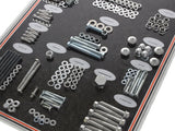 Colony Machine CM-8314-CAD Complete Stock Hardware Kit CAD Plated for Big Twin 81-84 w/Shovelhead  Engine