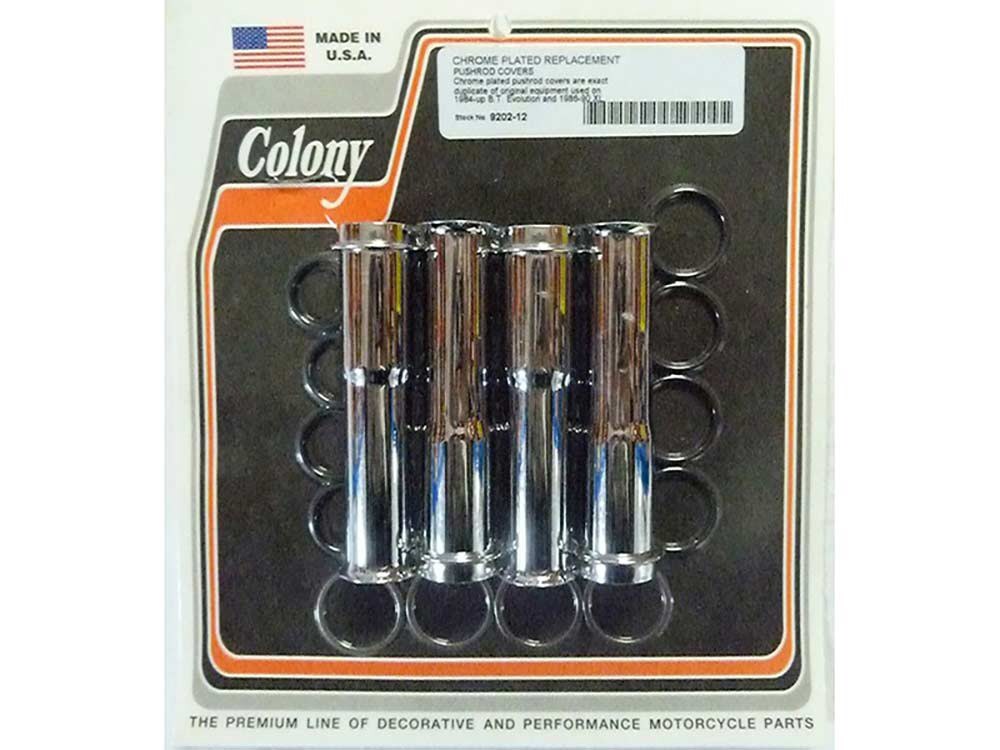 Colony Machine CM-9202-12 Lower Pushrod Covers Chrome for Evolution 84-Up/Sportster 86-90